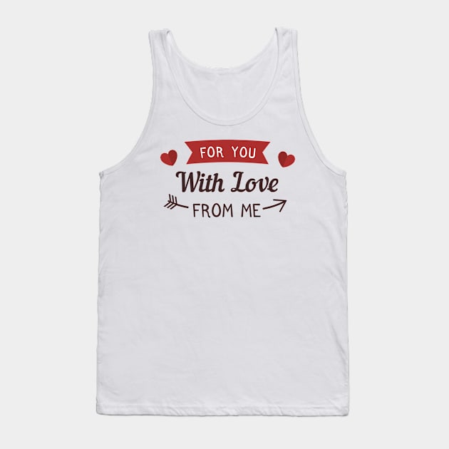 Happy Valentine's day love cute romance couple gift Tank Top by creativitythings 